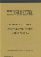 TM 9-1726C Rebuild Manual Engine W670-9A (G103 "Stuart"), 247 pages