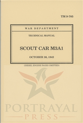 TM 9-705 Operator & Repair.  White Scout Car - M3A1 (G67).