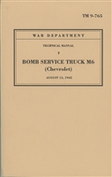 TM 9-765 Operation & Maintenance.  Chevrolet, 1 1/2 Ton M6 Bomb Service Truck. G506