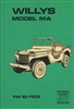 TM 10-1103 Operator & Maintenance for Willys MA