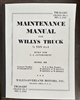 TM 10-1207 Maintenance Manual Change #3 for Willys MB