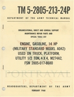 TM 5-2805-213-24P Engine Parts Manual