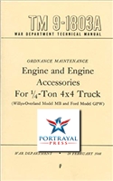 TM 9-1803A Engine Rebuild Manual for G503 (MB/GPW)