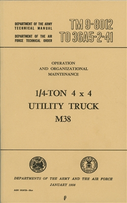 TM 9-8012 Operator & Maintenance for M38