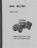 M38A1 Parts List by Willys-Overland Motors Inc.