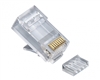 Platinum Tools, 106188J, Standard, CAT6, High Performance, RJ45, Connectors, 25, clamshell, 3-prong,