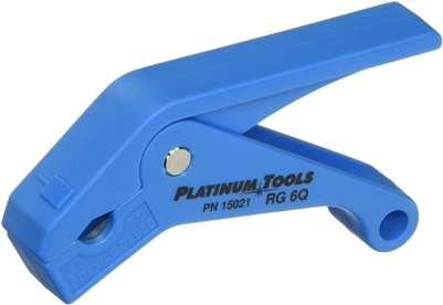 Platinum Tools SealSmartâ„¢ RG-6 Quad Coax Stripper (SealSmartâ„¢ Color-code Blue)  P/N 15021C