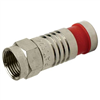 Platinum Tools RG59 F connector Male compression RED Banded - Single