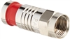 Platinum Tools RG59 F connector Male compression RED Banded - 10 Pack