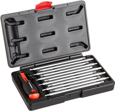Platinum Tools, 19105, 22-in-1, Security Screwdriver Kit, Security  TorxÂ® T8, T10, T15, T20, Security Hex: 1/8, Spanner: 4, 6, 8, 10, Security Robertson: 1, 2, Tri-Wings: 2, 3, Slotted, Phillips, Slotted, 7/32, Phillips 2,