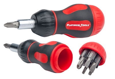 8-in-1 Ratcheted Stubby Screwdriver