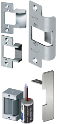 Trine, â€‹323478LC, 4850, electric strike, surface mounted, panic device, crash bar, electronic strike, pullman latch, axion, 4800 series.