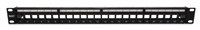 Platinum Tools 642-24SU Unloaded Patch Panel - 24 Port - Shielded - Black