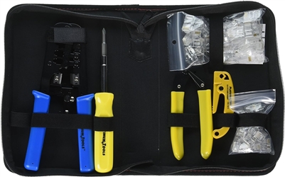 Platinum Tools, 90109, All-In-One, Modular Plug, Tool Kit, Zip Case,