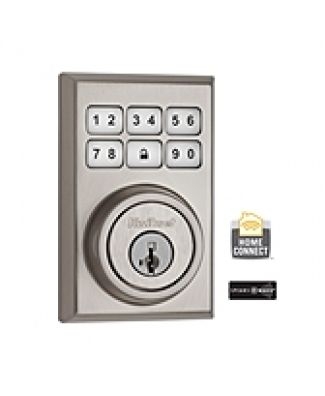 99100-011-Satin-Nickel, SMARTCODE, Z WAVE, DB, Satin Nickel,