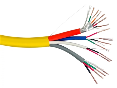 CCACESSUPXX2,  CCACESSUPYL2-500 Wavenet ACCESS CONTROL CABLE PLENUM 18AWG4C + 22AWG4C + 22AWG2C + 22AWG6C 1000ft 500ft card readers, door contacts, REX and locking power/retinal scan.