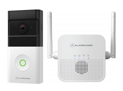 Alarm.com Wireless Video Doorbell & Wi-Fi Smart Chime Bundle ADC-VDB780B-W115C Video Doorbell Camera