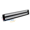 Wavenet BPPWM-48 2U 48-Port F/UTP Blank Patch Panel - Black