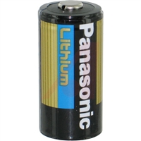CR123A Panasonic Lithium Battery, 1400 mAh Capacity, 3 V Nominal Voltage Replaces: 123, 123A, BR2/3A, CR123, CR123A, CR123R, CR17335, CR17345, DL123A, EL123AP, K123LA, L123A, SF123A, VL123A, 5018LC