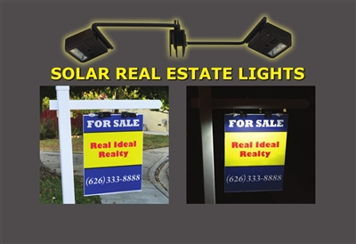 WunderLight Homebrite Solar Dual Side Real Estate Sign Lights SKU: 77138 Outdoor Solar Lighting, Solar Spot & Flood Lights, Unique Household Gadgets