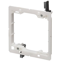 Arlington LV2-LP 2-Gang Low Profile Low Voltage Mounting Bracket - White