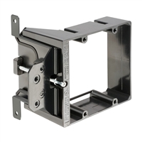 Arlington LVA2 2 Gang Low Voltage Adjustable Mounting Bracket - Black