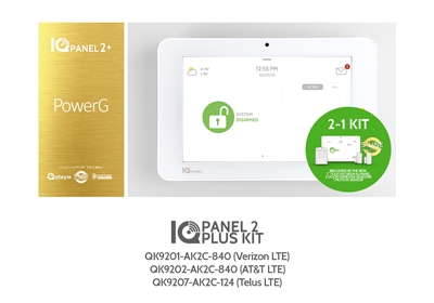 Qolsys IQ Panel 2 Plus 2-1 Kit (AT&T LTE, 319.5 MHz) (QK9202-AK2C-840)