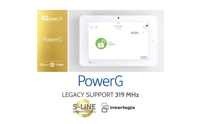 Qolsys IQ Panel 2 Plus PowerG (AT&T LTE, 319.5 MHz, Interlogix Compatible) (QS9202-1208-840)