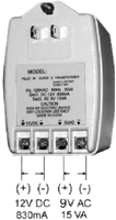 Unique Dual Voltage Wall Transformer delivers 12 VDC 830 MA & 9 VAC 1.7 VAThis can power Honeywell Panel and Take Over or Pan & Tilt and CCTV Cameras One power supply does it all. Input 120VAC/60Hz. 50W. UL/CSA Use either output independently