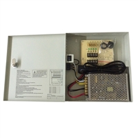 SV-CP1204-5A, 12 volt DC, 7 amp, 9 Port, Output, CCTV, Power Supply, LTS, LTB305, Outdoor Housing, Bracket, Aluminum, Beige, Low Voltage Supply cameras, cctv, LTS, LTH805, Outdoor, Back Open, Camera Housing, Aluminum, Beige, Model Number, DV-AT1207M-D09