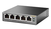 TL-SF1005P 5-Port 10/100Mbps Desktop Switch with 4-Port PoE  5Ã— 10/100 Mbps RJ45 ports 4Ã— PoE+ ports transfer data and power on individual cables Works with IEEE 802.3af/at compliant PDs Supports PoE Power up to 30 W for each PoE port