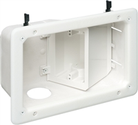 Two-Gang Recessed TV Boxâ„¢ w/ Angled Openings