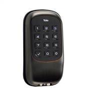 Yale YRD110-ZW-OBP Key Free Push Button Deadbolt - Z-Wave - Polished Brass Oil Rubbed Bronze