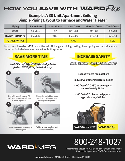 Labor Savings-Black Iron Pipe Sell Sheet