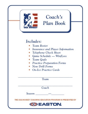 USA Hockey Coaching Planning Book