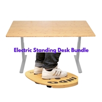 Electric Standing Desk WFH Bundle w/OriginalFLO Balance Board