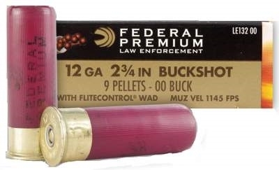 12 gauge Federal 00 Buckshot (9 pellet) 50 rounds
