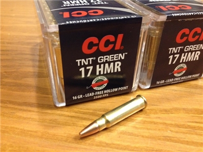 17 HMR CCI 16gr HP TNT Lead Free #200