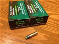 22 LR Tracer Piney Mountain Green - 50 rounds