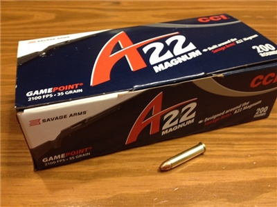 22 Magnum CCI 35gr JSP Gamepoint - 200 rounds