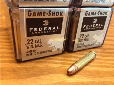 22 Magnum Federal 50gr JHP GameShok - 250 rounds