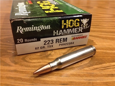 223 Rem 62gr Hog Hammer TSX Lead Free - 20 rounds