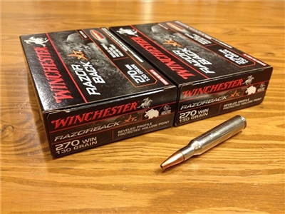 270 Winchester 130gr Razorback LeadFree - 40 Rounds