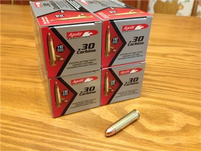 30 Carbine 110gr Aguila FMJ - #200 rounds