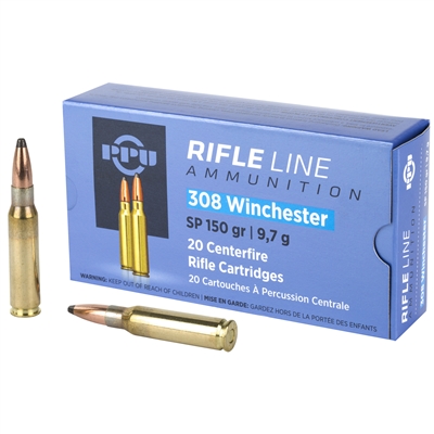 308 Win 145gr PPU FMJ (Blue Box)  #100