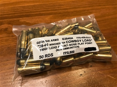 38-40 Winchester 180gr RNFP Cowboy