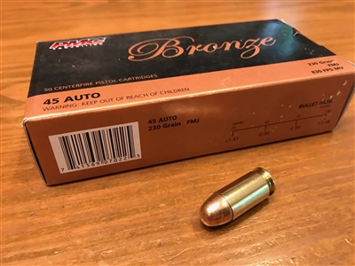 45 ACP 230gr PMC Ammunition -- 50 Rounds