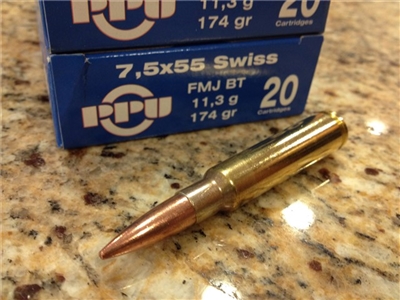 7.5x55 Swiss 174gr FMJ Prvi Partizan - 20