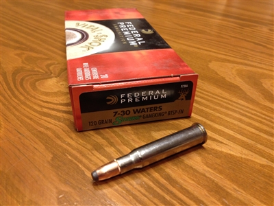 7-30 Waters 120gr Federal BTSP-FN Sierra GameKing #20