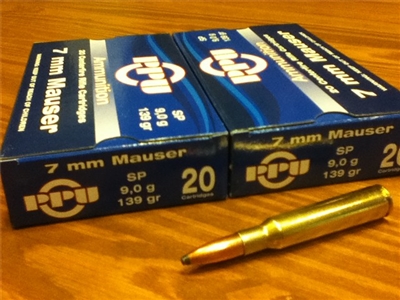 7mmx57 Mauser 139gr SP - 20 rounds